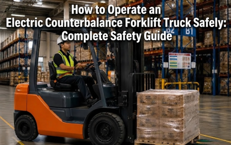 How to Operate an Electric Counterbalance Forklift Truck Safely: Complete Safety Guide