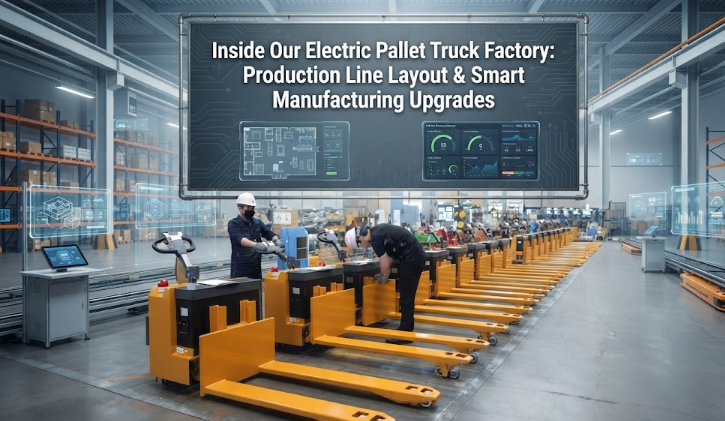 Inside Our Electric Pallet Truck Factory: Production Line Layout & Smart Manufacturing Upgrades