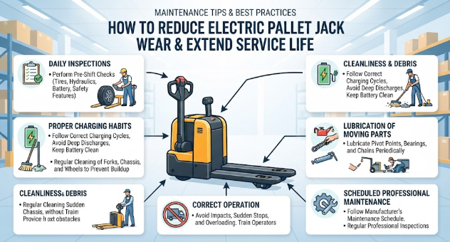 How to Reduce Electric Pallet Jack Wear and Extend Service Life: Maintenance Tips and Best Practices