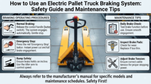 How to Use an Electric Pallet Truck Braking System: Safety Guide and Maintenance Tips