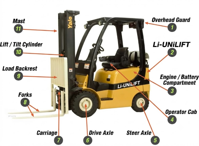 Electric Counterbalance Forklift Structure: Complete Guide to Components and Working Systems