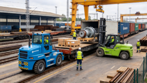 Electric tugger for warehouse material movement