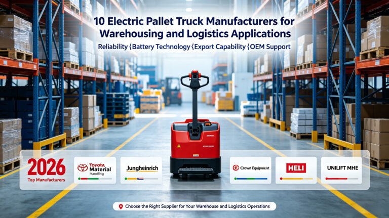 10 Electric Pallet Truck Manufacturers forWarehousing and Logistics Applications