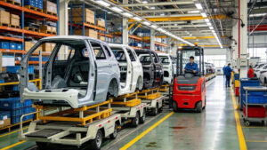 Electric tugger applications in manufacturing