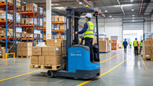 Electric stacker workplace safety