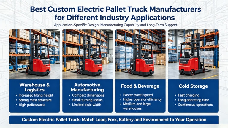 Best Custom Electric Pallet Truck Manufacturersfor Different Industry Applications