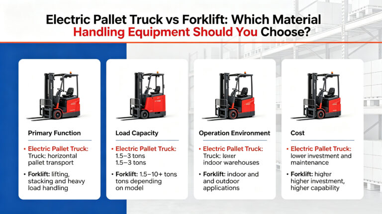 Electric Pallet Truck vs Forklift Which MaterialHandling Equipment Should You Choose